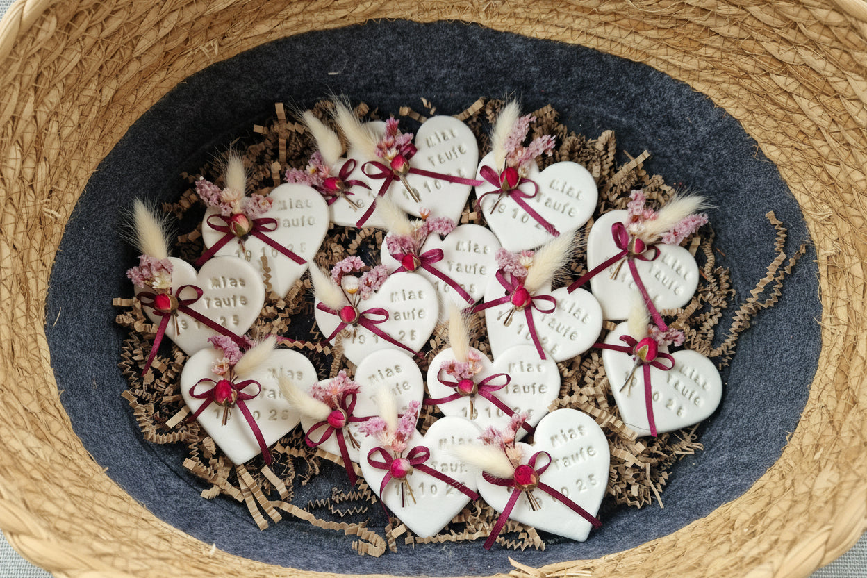 Personalisierte Herzen für besondere Anlässe